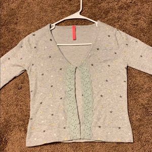 Charlotte Tarantola Gray Star Cardigan